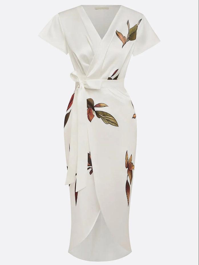 Ruby | Timeless Floral Wrap Dress