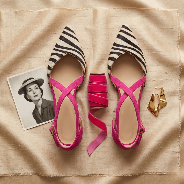 CHERYL | BALLET FLATS WITH STRAPS