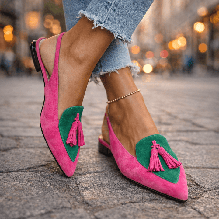 Eliza | Tassel Detail Flat Sandals