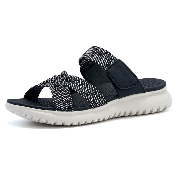AVA | WOVEN STRAP ORTHOPEDIC SLIDE SANDALS