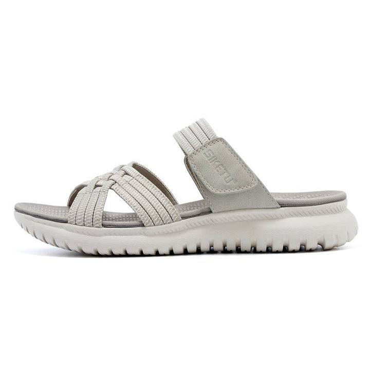 AVA | WOVEN STRAP ORTHOPEDIC SLIDE SANDALS
