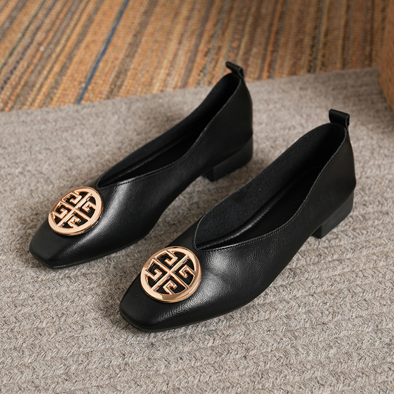 Orchard | Elegant Square Toe Flats