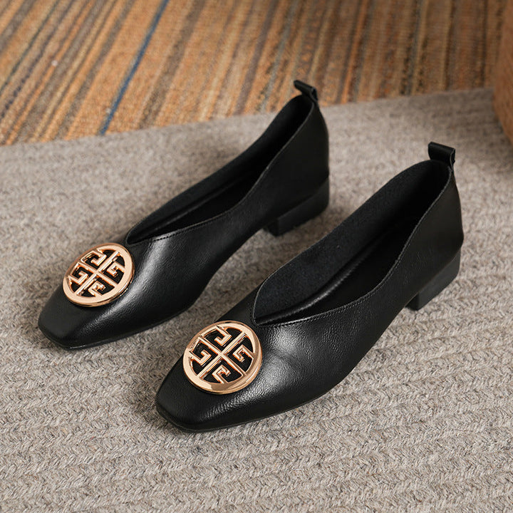 Orchard | Elegant Square Toe Flats