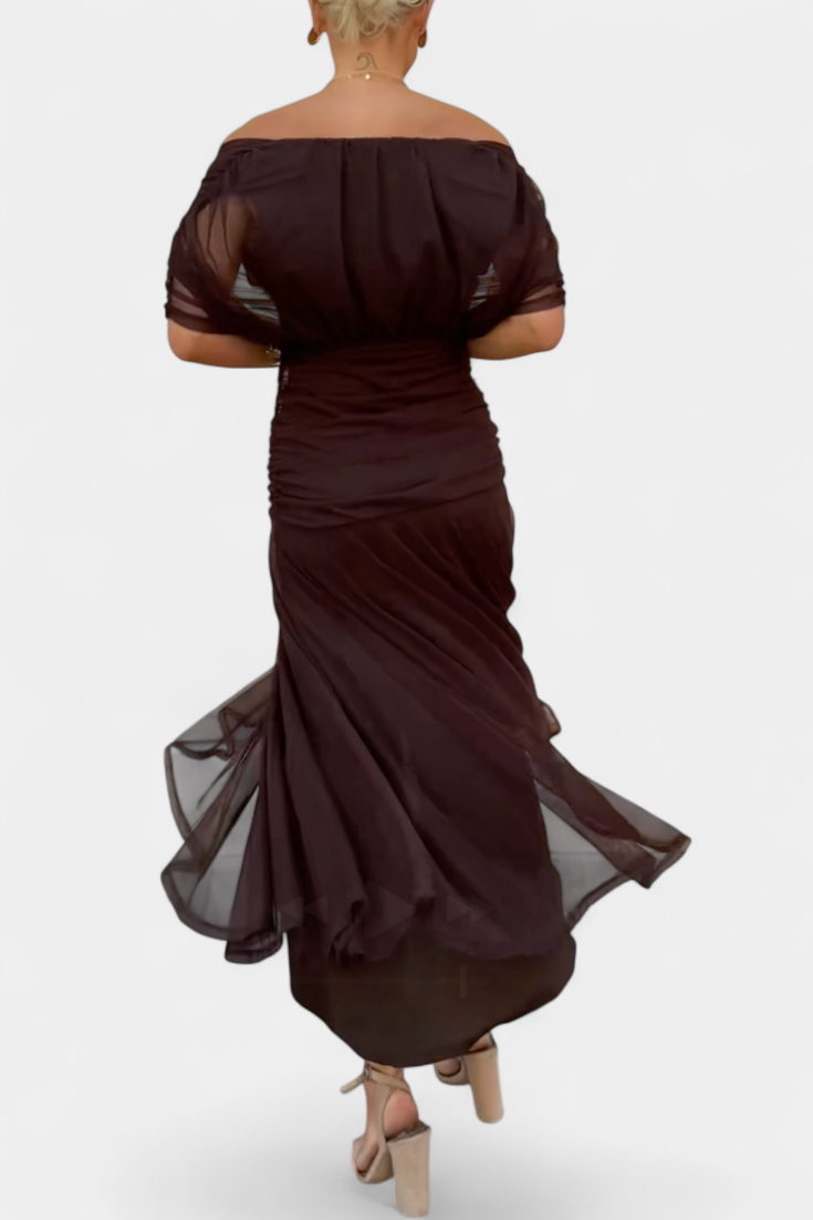 Freya | Flowing Floral V Neck Dress