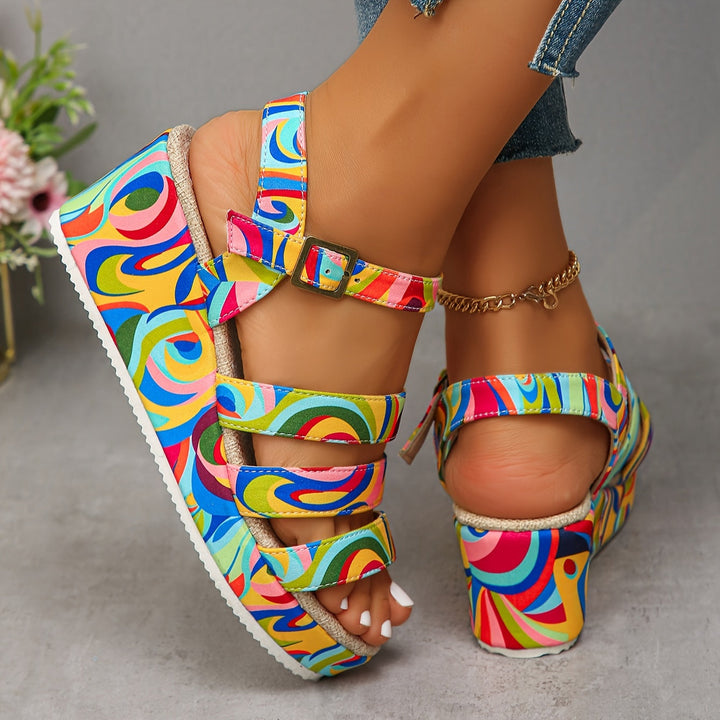 JULIA | PLATFORM ANKLE STRAP SANDALS