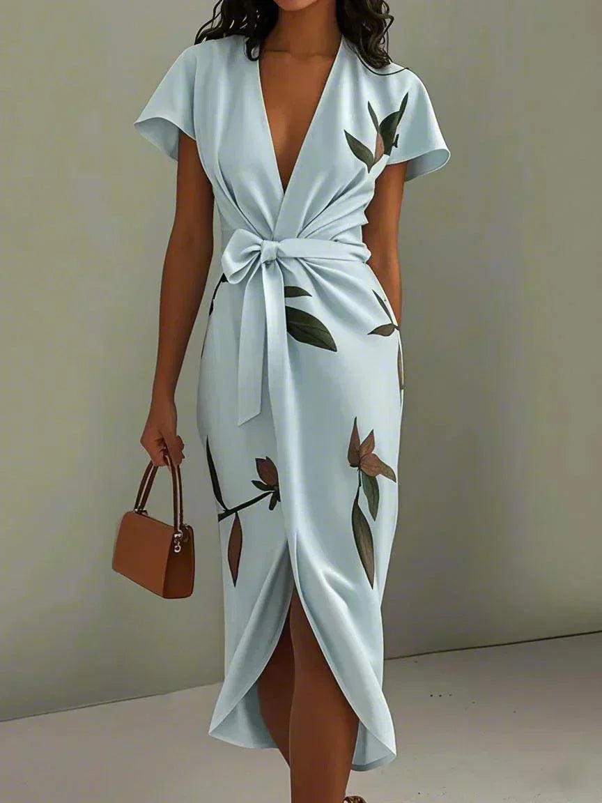 Ruby | Timeless Floral Wrap Dress